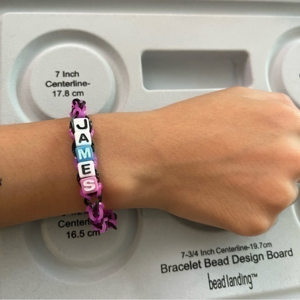 Rainbow Loom Bracelet 7-3/4 inches